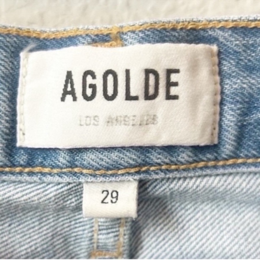 Agolde button fly high rise straight jeans - Picture 16 of 16